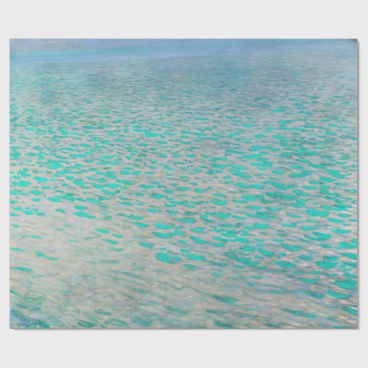 Gustav Klimt - Attersee Geschenkpapier (Flach)