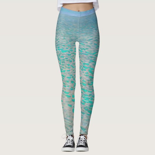 Gustav Klimt - Attersee Leggings (Vorderseite)