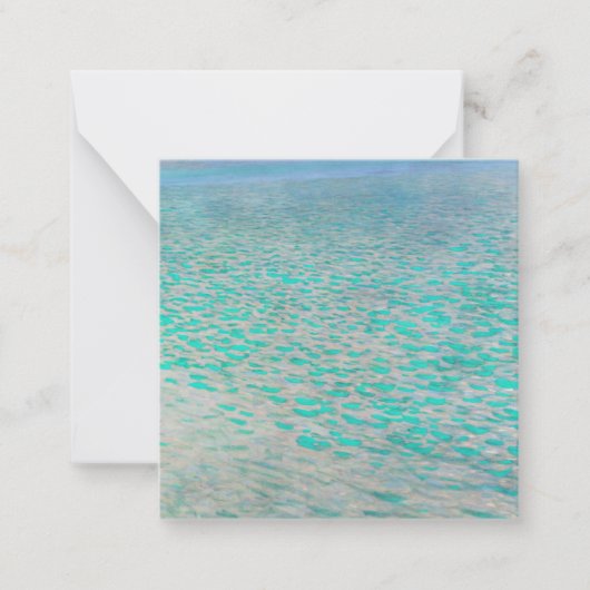 Gustav Klimt - Attersee Mitteilungskarte (Vorderseite)