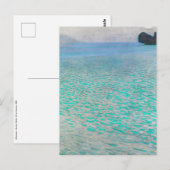 Gustav Klimt - Attersee Postkarte (Vorne/Hinten)