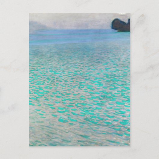 Gustav Klimt - Attersee Postkarte (Vorderseite)