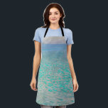 Gustav Klimt - Attersee Schürze<br><div class="desc">Attersee - Gustav Klimt,  Öl auf Leinwand,  1910</div>