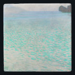 Gustav Klimt - Attersee Steinuntersetzer<br><div class="desc">Attersee - Gustav Klimt, Öl auf Leinwand, 1910</div>