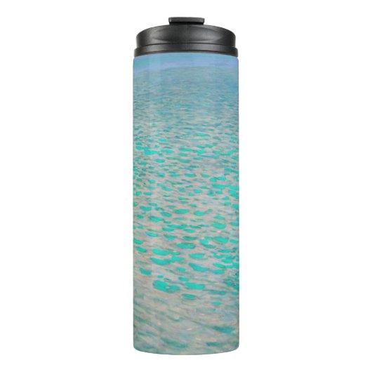 Gustav Klimt - Attersee Thermosbecher (Vorderseite)
