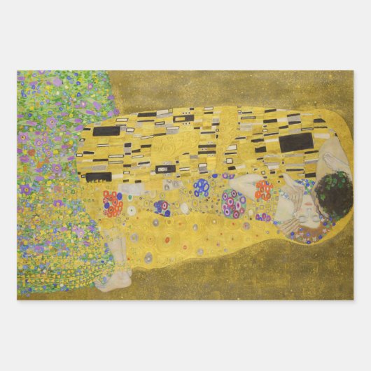 Gustav Klimt - Auswahl der Meisterwerke Geschenkpapier Set (Vorderseite)