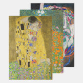 Gustav Klimt - Auswahl der Meisterwerke Geschenkpapier Set