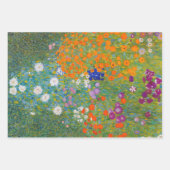 Gustav Klimt - Auswahl der Meisterwerke im Garten Geschenkpapier Set (Vorderseite)
