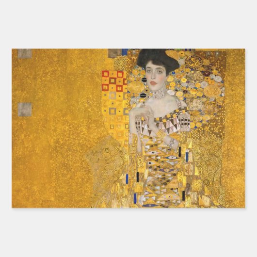 Gustav Klimt - Auswahl von Meisterwerken im Portra Geschenkpapier Set (Vorderseite 2)