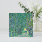 Gustav Klimt Avenue of Schloss Kramer Park Card (Stehend Vorderseite)
