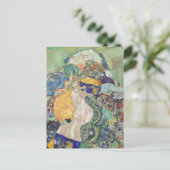 Gustav Klimt - Baby (Cradle) Fine Art Postkarte (Stehend Vorderseite)