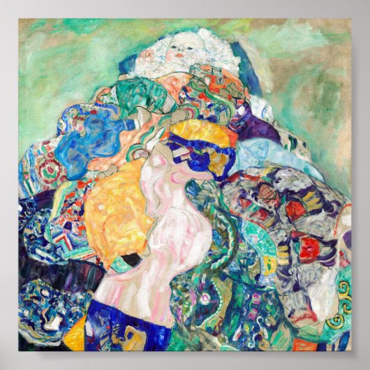 Gustav Klimt, Baby Cradle, schöne Kunst Poster (Vorne)
