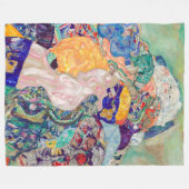 Gustav Klimt - Baby / Wiege Fleecedecke (Vorderseite (Horizontal))