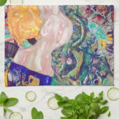 Gustav Klimt - Baby / Wiege Geschirrtuch (Gefaltet)