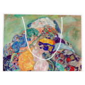 Gustav Klimt - Baby / Wiege Große Geschenktüte (Rückseite)