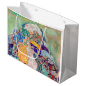 Gustav Klimt - Baby / Wiege Große Geschenktüte (Vorderseite Schrägansicht)