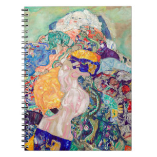 Gustav Klimt - Baby / Wiege Notizblock