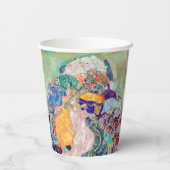 Gustav Klimt - Baby / Wiege Pappbecher (Rückseite)