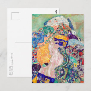 Gustav Klimt - Baby / Wiege Postkarte