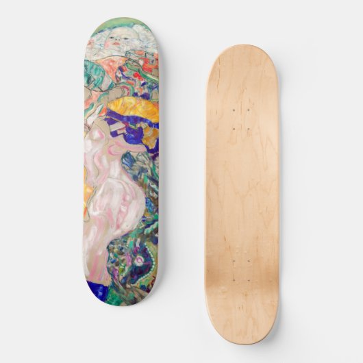 Gustav Klimt - Baby / Wiege Skateboard (Vorderseite)