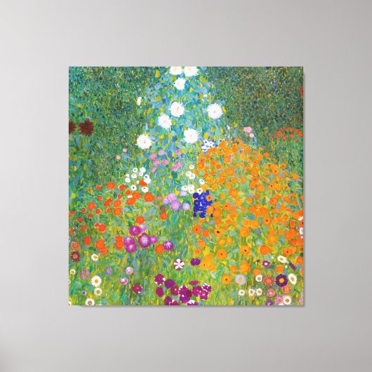 Gustav Klimt - Bauerngarten (1907) Leinwanddruck (Vorderseite)