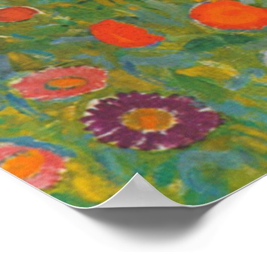 Gustav Klimt // Bauerngarten // Bauerngarten Poster (Ecke)