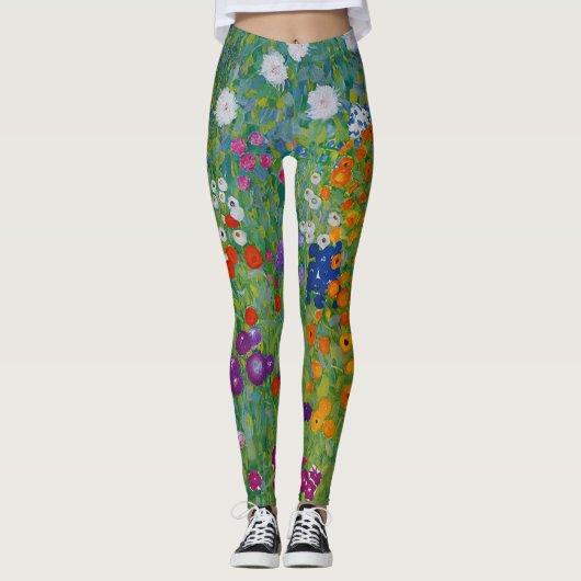 Gustav Klimt Bauerngarten Fantastische Bergwelten Leggings (Vorderseite)