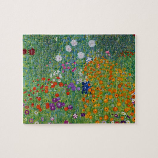 Gustav Klimt Bauerngarten Fantastische Bergwelten Puzzle (Horizontal)