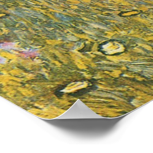 Gustav Klimt - Bauerngarten mit Crucifix Poster (Ecke)