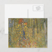 Gustav Klimt - Bauerngarten mit Crucifix Postkarte (Vorne/Hinten)