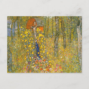 Gustav Klimt Bauerngarten mit Kruzifix Postkarte