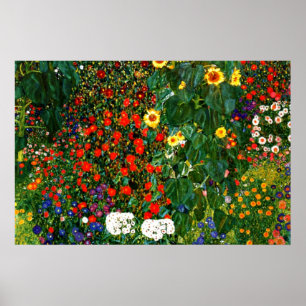 Gustav Klimt - Bauerngarten mit Sonnenblumen Poster