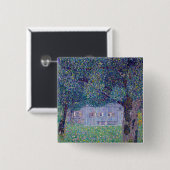 Gustav Klimt - Bauernhof in Oberösterreich Button (Vorne & Hinten)