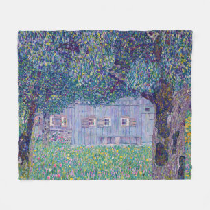 Gustav Klimt - Bauernhof in Oberösterreich Fleecedecke