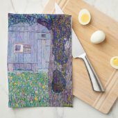 Gustav Klimt - Bauernhof in Oberösterreich Geschirrtuch (Viertel Falte)