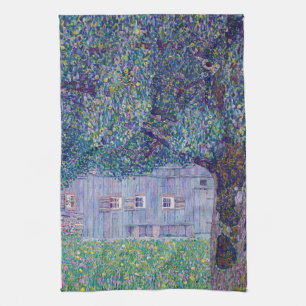 Gustav Klimt - Bauernhof in Oberösterreich Geschirrtuch