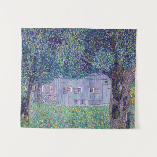Gustav Klimt - Bauernhof in Oberösterreich Wandteppich (Vorderseite (Horizontal))