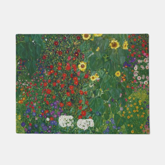 Gustav Klimt - Bauernhof mit Blume Fußmatte (Vorderseite)