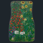 Gustav Klimt - Bauernhof mit Sonnenblumen Autofußmatte<br><div class="desc">Gustav Klimt - Bauernhof mit Sonnenblumen</div>