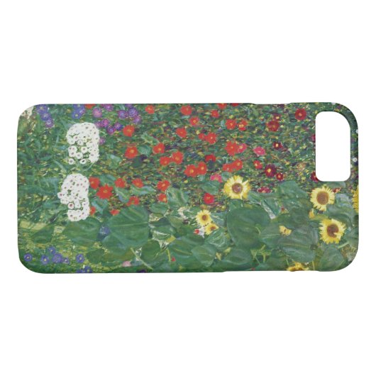 Gustav Klimt - Bauernhof mit Sonnenblumen Case-Mate iPhone Hülle (Rückseite (Horizontal))