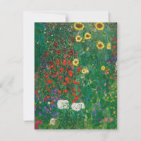 Gustav Klimt - Bauernhof mit Sonnenblumen