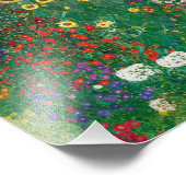 Gustav Klimt - Bauernhof mit Sonnenblumen Fotodruck (Ecke)