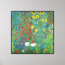 Gustav Klimt - Bauernhof mit Sonnenblumen