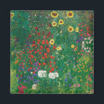 Gustav Klimt - Bauernhof mit Sonnenblumen Magnet<br><div class="desc">Gustav Klimt - Bauernhof mit Sonnenblumen</div>