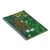 Gustav Klimt - Bauernhof mit Sonnenblumen Notizblock (Rechte Seite)