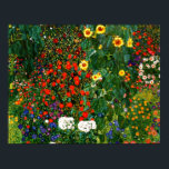 Gustav Klimt - Bauernhof mit Sonnenblumen Poster<br><div class="desc">Kunstmalerei von Gustav Klimt,  Bauernhof mit Sonnenblumen</div>
