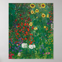 Gustav Klimt - Bauernhof mit Sonnenblumen