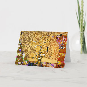 Gustav Klimt Baum des Lebens: Art Nouveau Symbolis Karte