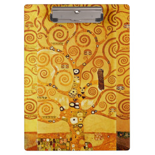 Gustav Klimt Baum des Lebens: Art Nouveau Symbolis Klemmbrett