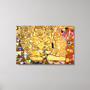 Gustav Klimt Baum des Lebens: Art Nouveau Symbolis Leinwanddruck