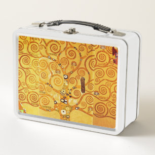 Gustav Klimt Baum des Lebens: Art Nouveau Symbolis Metall Brotdose